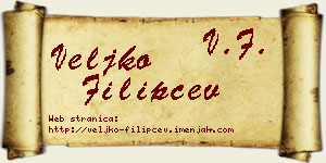 Veljko Filipčev vizit kartica